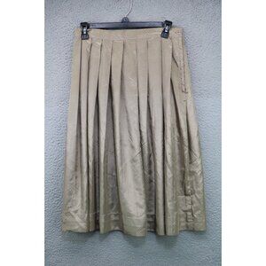 That's Me Vintage Satin Pleated Skirt-Medium-Side Zip-Y2K-Polka Dots